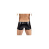 Boxer noir Black Desire en simili cuir 